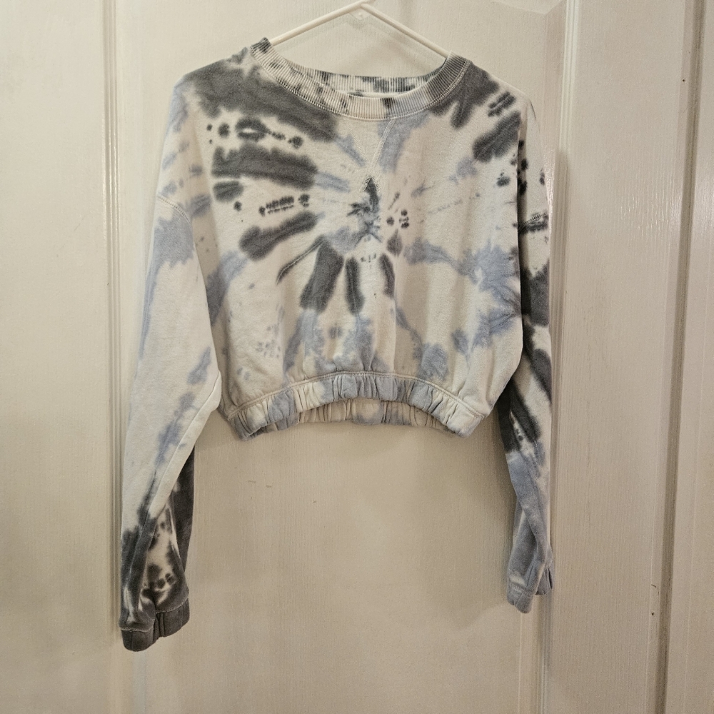AÉROPOSTALE Tie dye WOMEN'S SIZE m Medium sweat shirt crop top